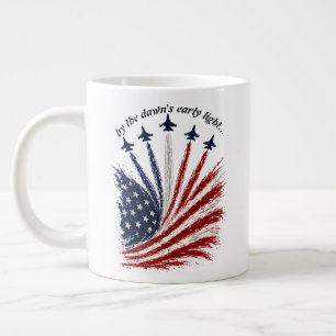 Grande Tasse Formation de jets patriotiques Art du drapeau amér