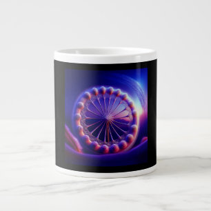 Grande Tasse Fractale Pissenlit Bleu