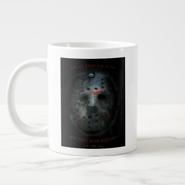 Grande Tasse Freddy contre Jason | Devis Jason Mask (Gauche)