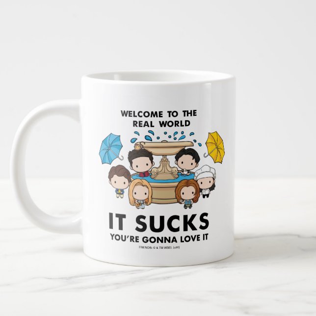 Grande Tasse FRIENDS™ | Bienvenue dans le monde réel Chibi (Gauche)