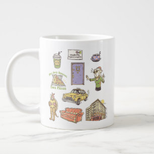 Grande Tasse FRIENDS™   Cartoon Icons Graphic