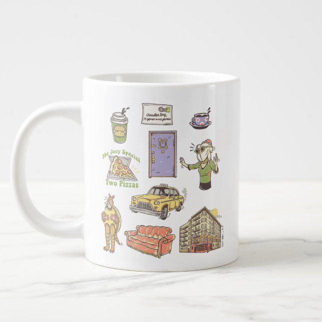 Grande Tasse FRIENDS™ | Cartoon Icons Graphic (Gauche)