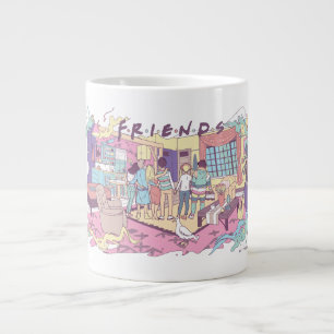 Grande Tasse FRIENDS™   Dessin animé d'appartement