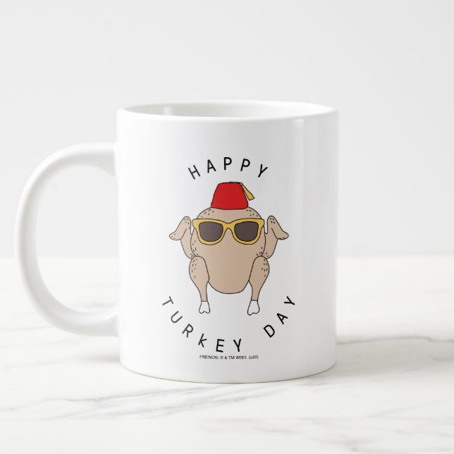 Grande Tasse FRIENDS™ | Joyeuse fête de la dinde (Gauche)