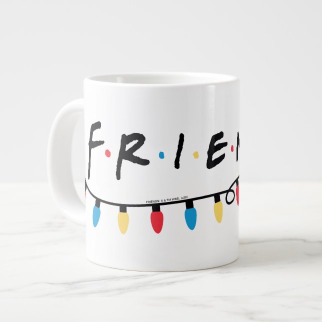 Grande Tasse FRIENDS™| Logo des lumières de Noël (Devant gauche)