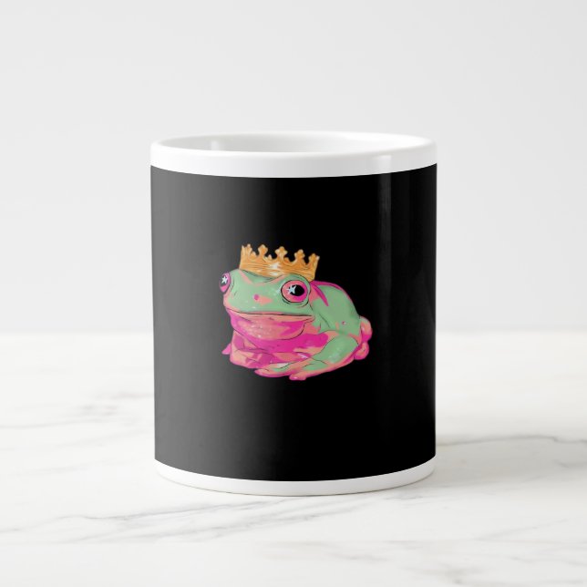 Grande Tasse Frog King Funky Meme Classic Style (Devant)