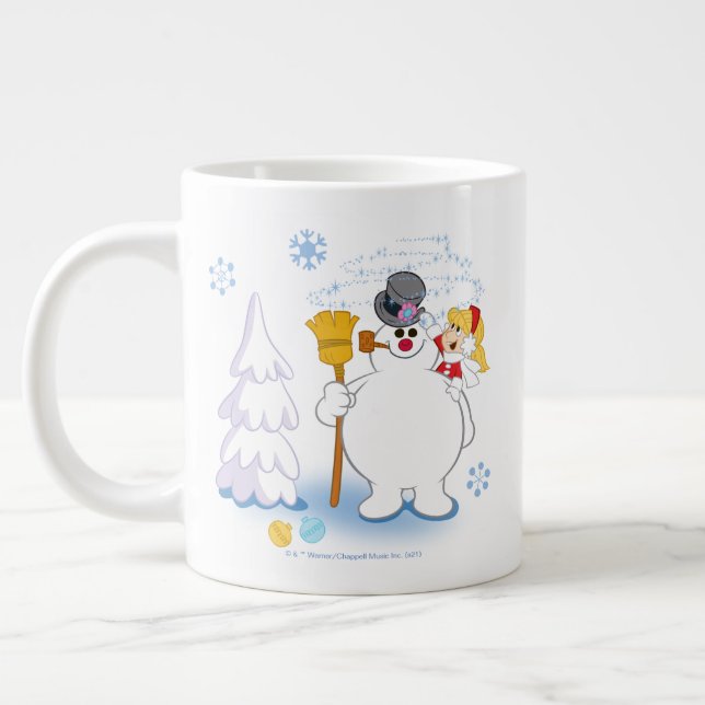 Grande Tasse Frosty the Snowman™ | Frosty & Karen Winter Fun (Gauche)