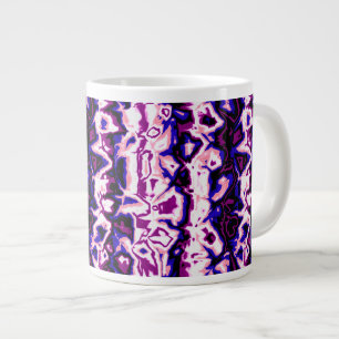 Grande Tasse Funky Boho Retro Marbré Stripes Genderfluide Fiert