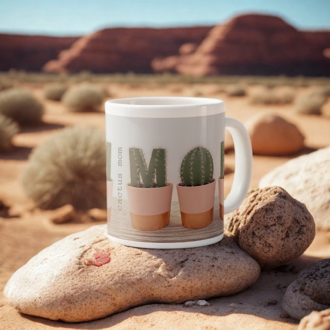 Grande Tasse Funny Cactus Maman Succulent Lover Giant Coffee Mu (You'll need a lot of coffee to fill this giant coffee mug. Just add your name.)
