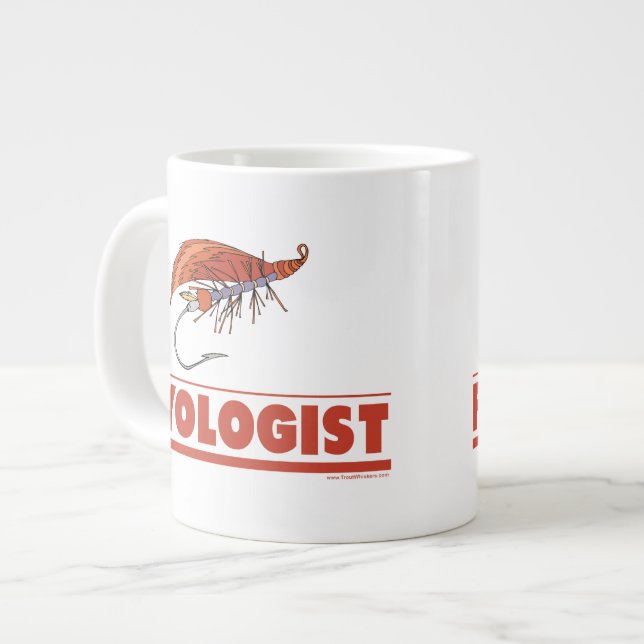 Grande Tasse Funny Fly Fishing (Devant gauche)