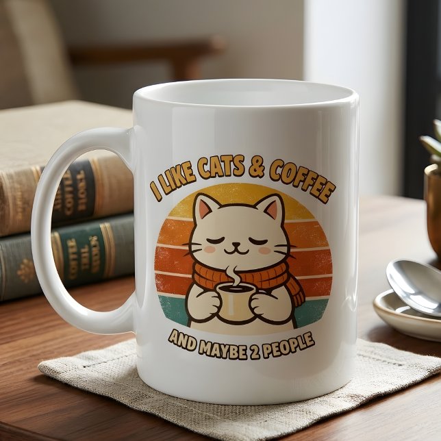 Grande Tasse Funny Introvert Cat Mom Gift Women's  (Créateur téléchargé)