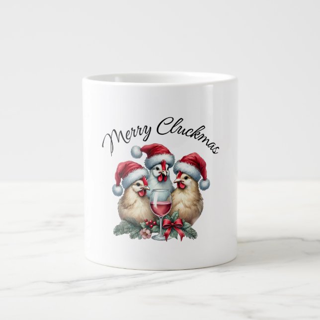 Grande Tasse Funny JERY CLUCKMAS Poulet (Devant)