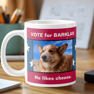 Grande Tasse Funny Pet Election Campaign USA Vote For Dog Photo