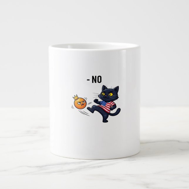 Grande Tasse Funny Political Meme No Cat (Devant)