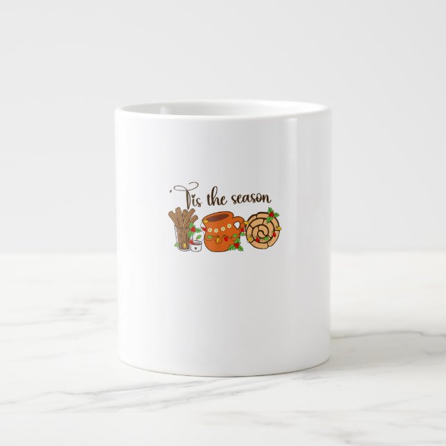 Grande Tasse Funny Tis The Season Mexican Christmas Latino Cute (Devant)