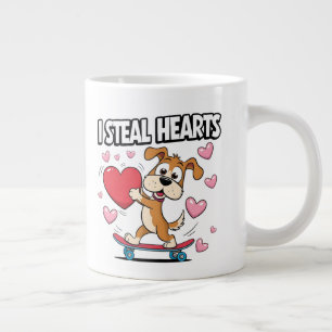 Grande Tasse Funny Valentine's Day - mignon, moderne et humoris