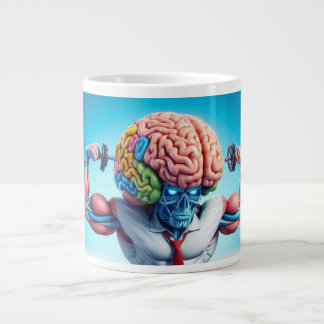 Grande Tasse Funny Your Brain Is Like a Muscle