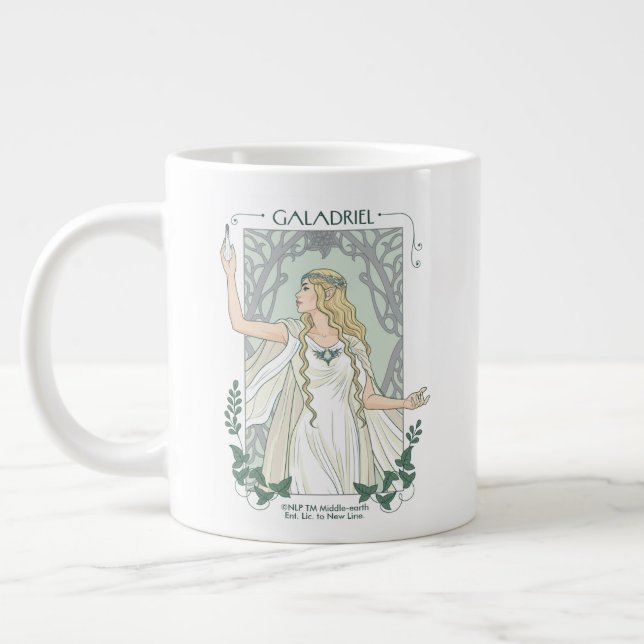 Grande Tasse Galadriel Lumière de Valinor Graphique (Gauche)