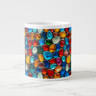 Grande Tasse Galets de mer multicolores