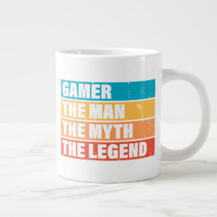 Grande Tasse Gamer. L'Homme. Le Mythe. La Légende.