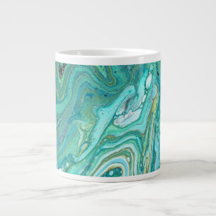 Grande Tasse Gangs Back 1 Liquid Green Abstraite Drink Cup