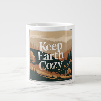 Grande Tasse Garder la Terre Confortable Rétro Aventure Nature