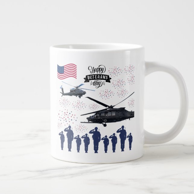 Grande Tasse Gardiens de la liberté blanc (Droite)
