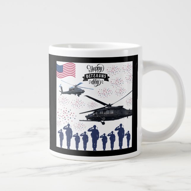 Grande Tasse Gardiens de la liberté noirs (Droite)