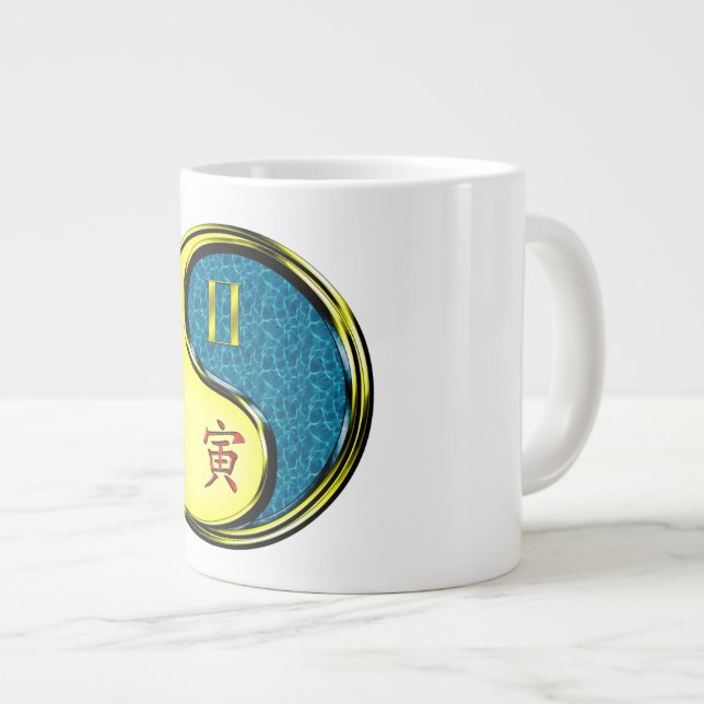 Grande Tasse Gémeaux & Tigre d'eau (Devant droit)