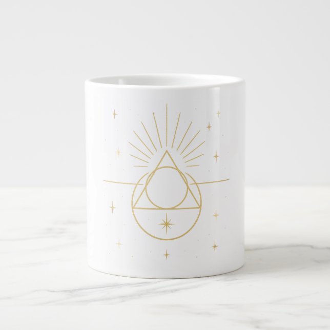 Grande Tasse Geometría de Luz ✨ | Sacred Golden Geometry Design (Devant)