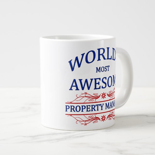 Grande Tasse Gestionnaire de propriétés le plus génial au monde (Devant droit)