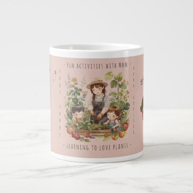 Grande Tasse Gift for Mom, Gardening, Fun activities with Mom. (Devant)