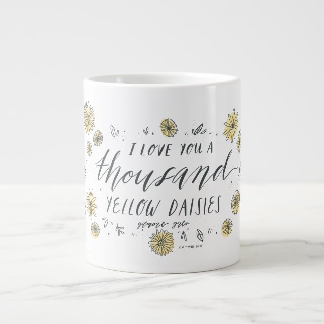 Grande Tasse Gilmore Girls | Mille Mille Marguerites Jaunes (Devant)