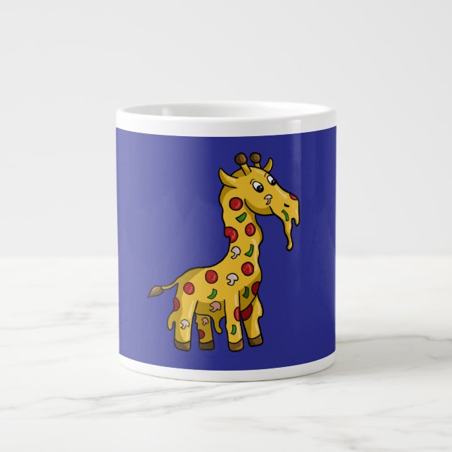 Grande Tasse girafe à pizza (Devant)