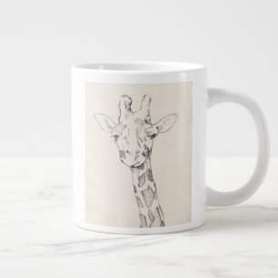Grande Tasse Giraffe Portrait   Croquis
