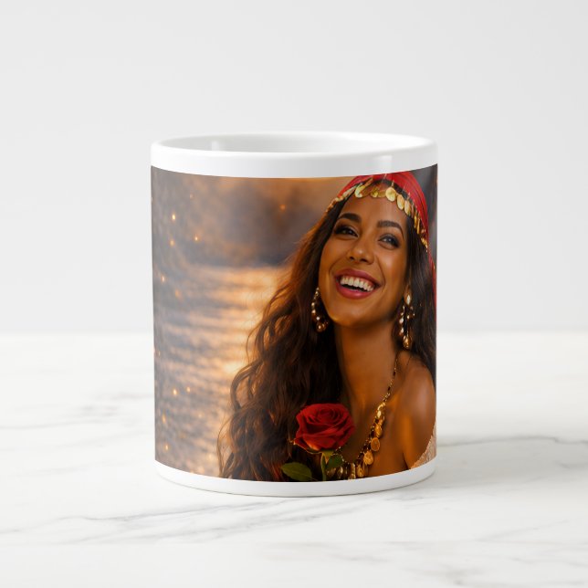 Grande Tasse gitane rouge  (Devant)