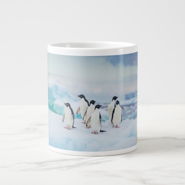 Grande Tasse Glace et neige | Adelie Penguins Antarctique (Devant)