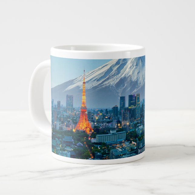 Grande Tasse Glace et neige | Mt. Fuji et Tokyo Skyline (Devant gauche)