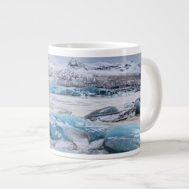 Grande Tasse Glacier Ice paysage, Islande (Devant droit)