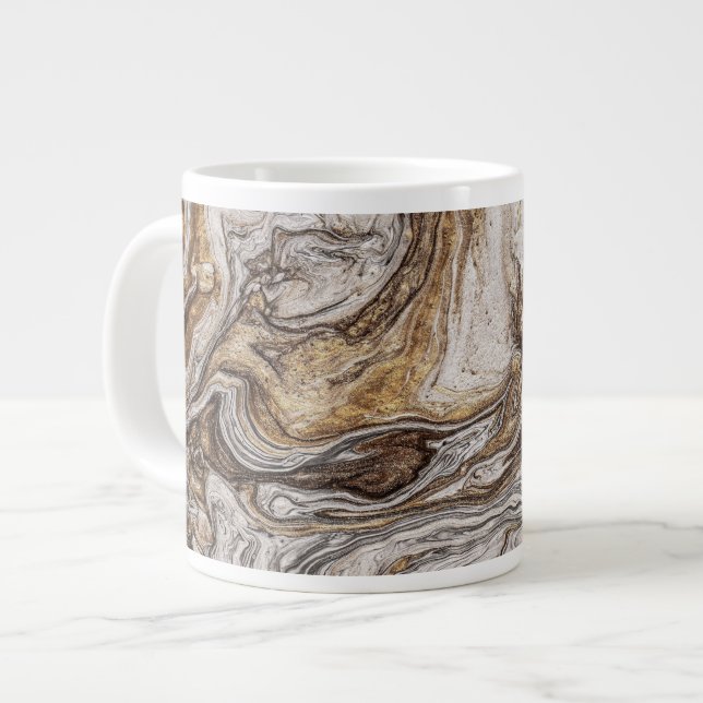 Grande Tasse glamor 001 couleur brun liquide (Devant gauche)