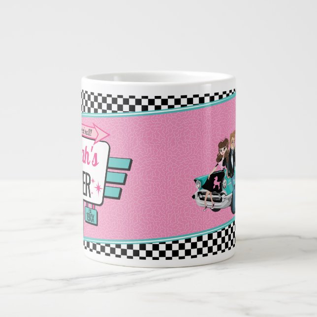 Grande Tasse Gobelet en papier pour fête d'anniversaire rétro d (Devant)