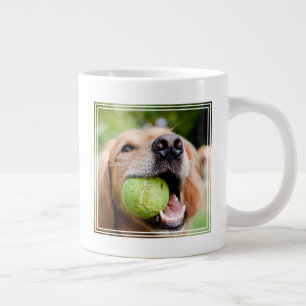 Grande Tasse Golden Retriever Avec Le Bal De Tennis