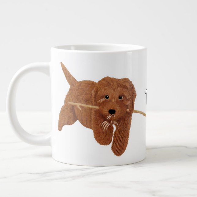 Grande Tasse Goldie Golden Doodle (Gauche)