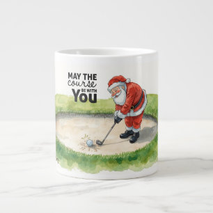 Grande Tasse Golf Que le terrain soit avec vous pour Noël Cof