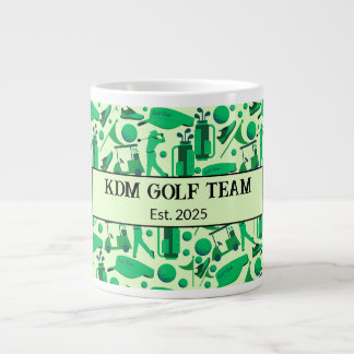 Grande Tasse Golf Silhouette Pattern Classic Branding buisness 