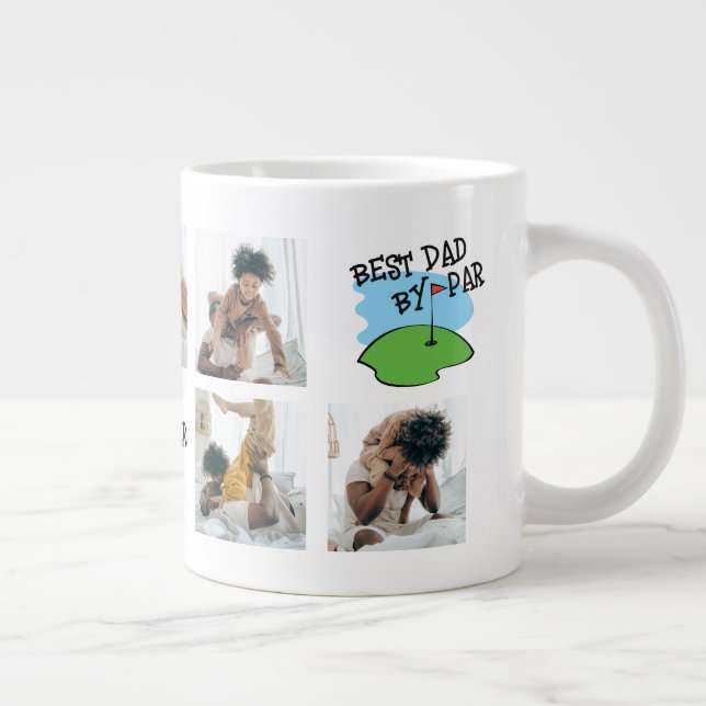 Grande Tasse Golfer Best Papa Par Parc Golf Pun 7 Photo (Droite)