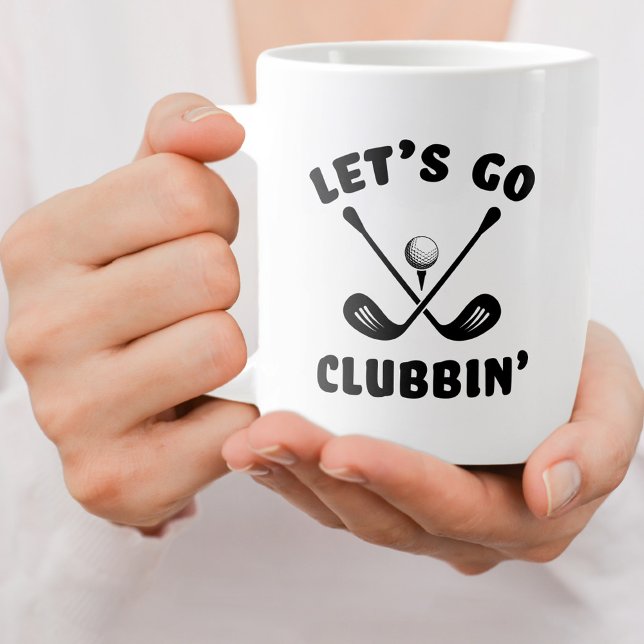 Grande Tasse Golfer Funny Golf Club Humour Sports modernes Noir (Golfer Funny Golf Club Humor Modern Sports Black Giant Coffee Mug)