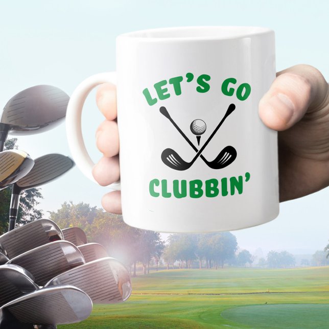 Grande Tasse Golfer Funny Golf Club Moderne Sports Black Green (Golfer Funny Golf Club Modern Sports Black Green Giant Coffee Mug)