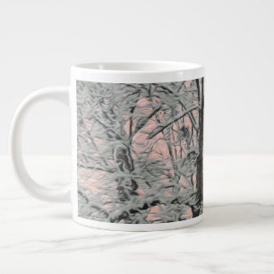 Grande Tasse Grand Arbre En Neige