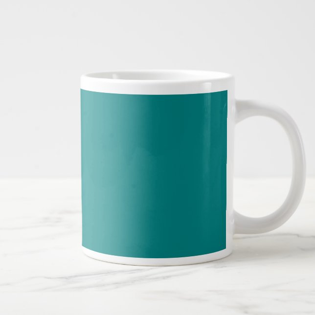 Grande Tasse Grand bol à café sarcelle (Droite)
